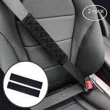 2PCs Plush Velvet Car Seat Belt Covers