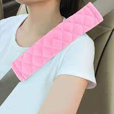 2PCs Plush Velvet Car Seat Belt Covers
