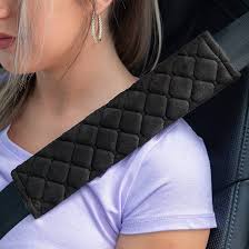 2PCs Plush Velvet Car Seat Belt Covers